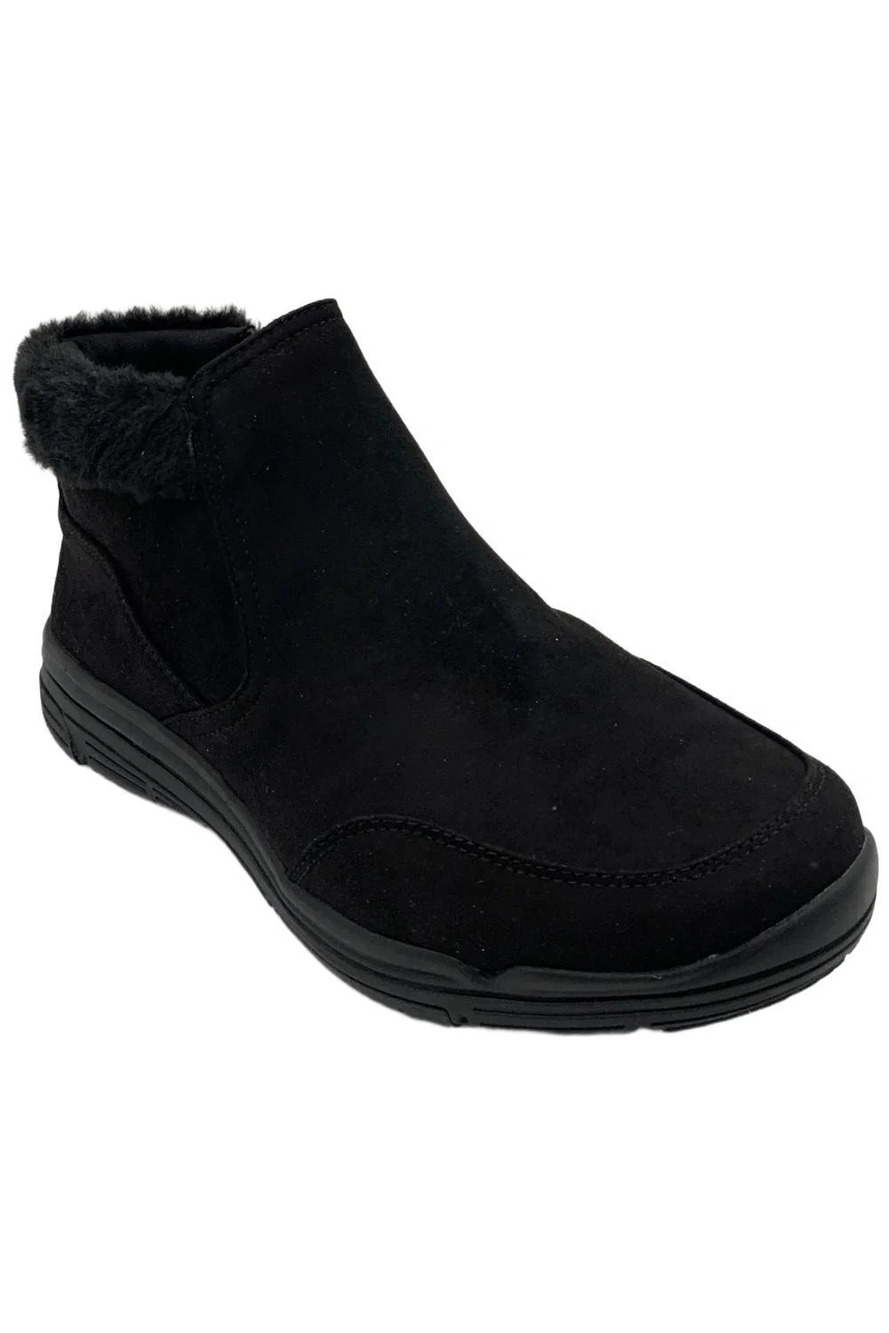Ryka Women's Water-Repellent Cozy Lined Ankle Booties Amaze Blk - Medium
